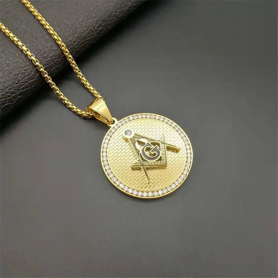 Master Mason Blue Lodge Masonic Necklace - Various Color