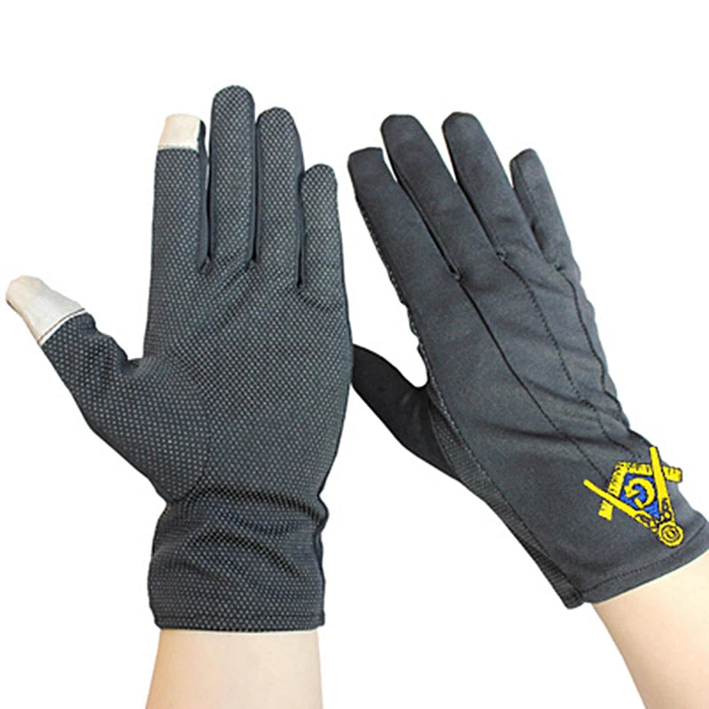 Master Mason Freemasonry High Quality Embroidered Regalia Gloves