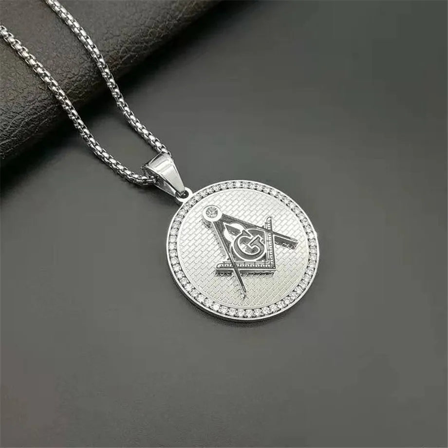 Master Mason Blue Lodge Masonic Necklace - Various Color