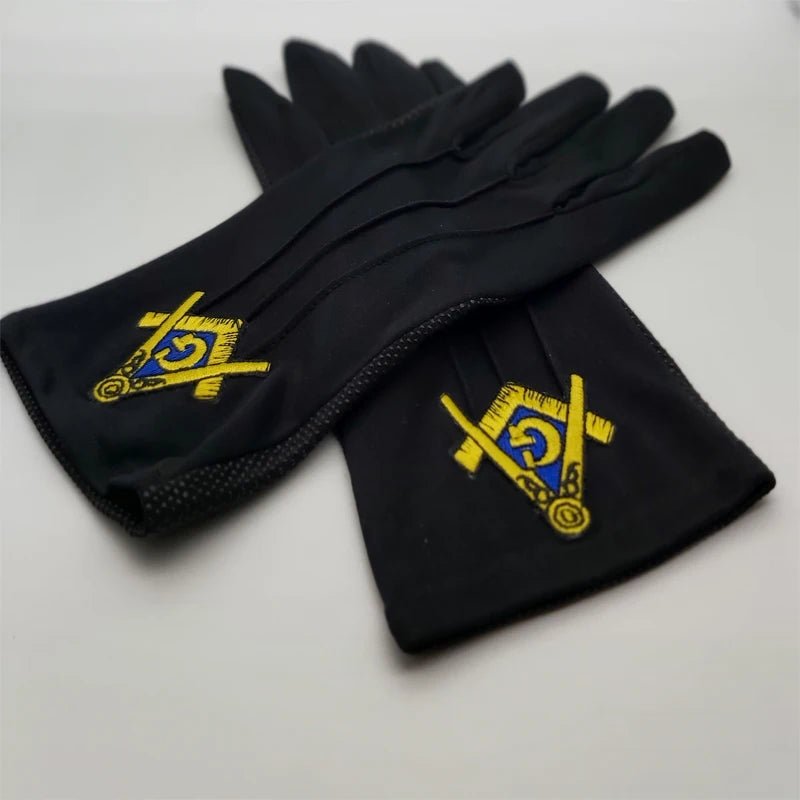 Master Mason Freemasonry High Quality Embroidered Regalia Gloves