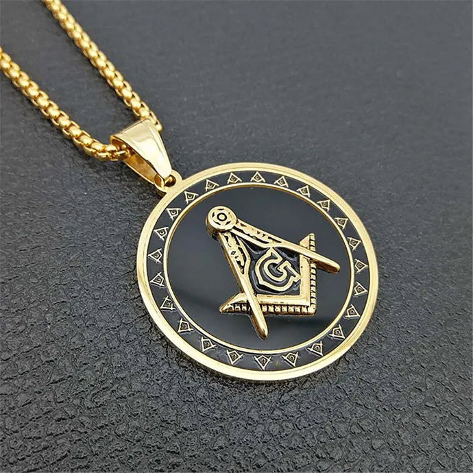 Master Mason Blue Lodge Masonic Necklace - Various Color