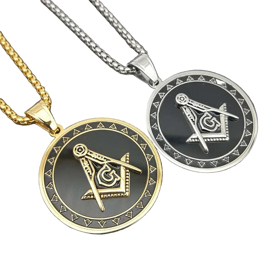 Master Mason Blue Lodge Masonic Necklace - Various Color