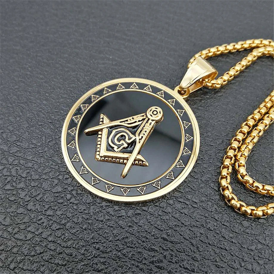 Master Mason Blue Lodge Masonic Necklace - Various Color