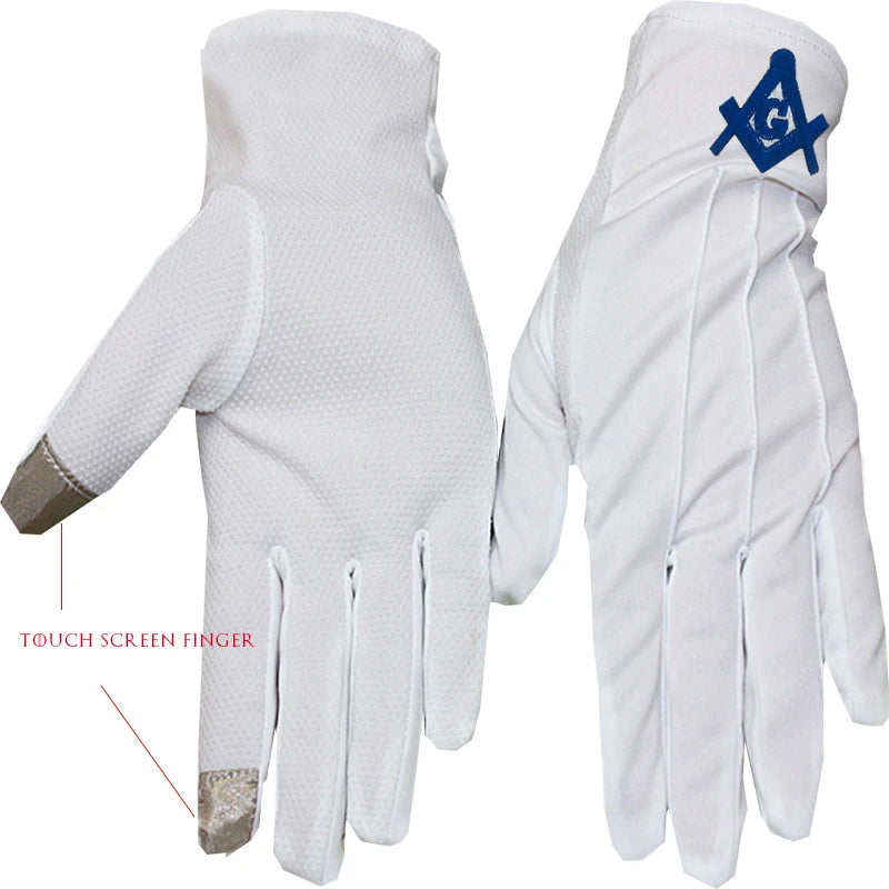 Master Mason Freemasonry High Quality Embroidered Regalia Gloves