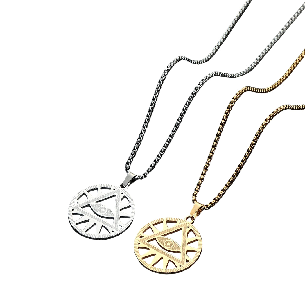 All-Seeing-Eye Masonic Necklace - Various Color