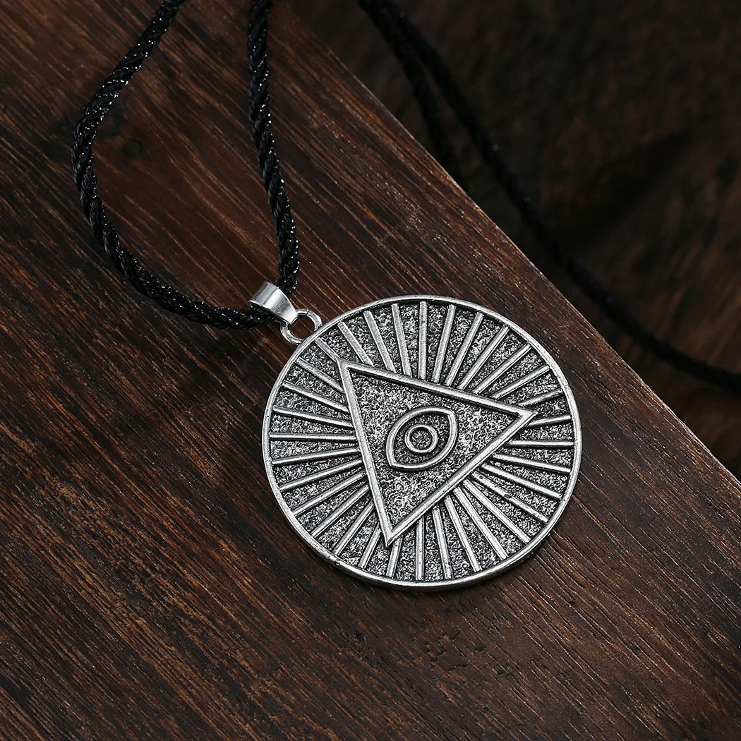 All-Seeing Eye Masonic Necklace - Silver