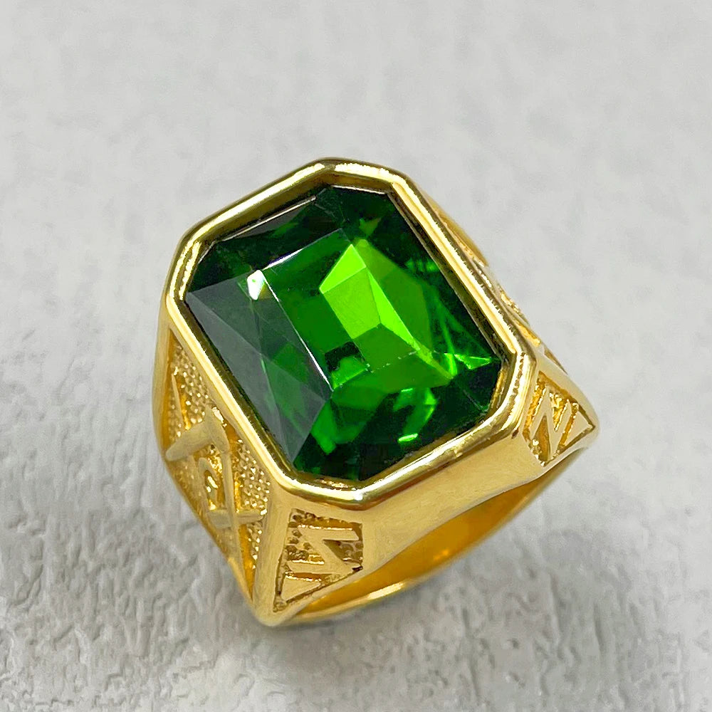 Master Mason Blue Lodge Masonic Stainless Steel Ring - Various Color