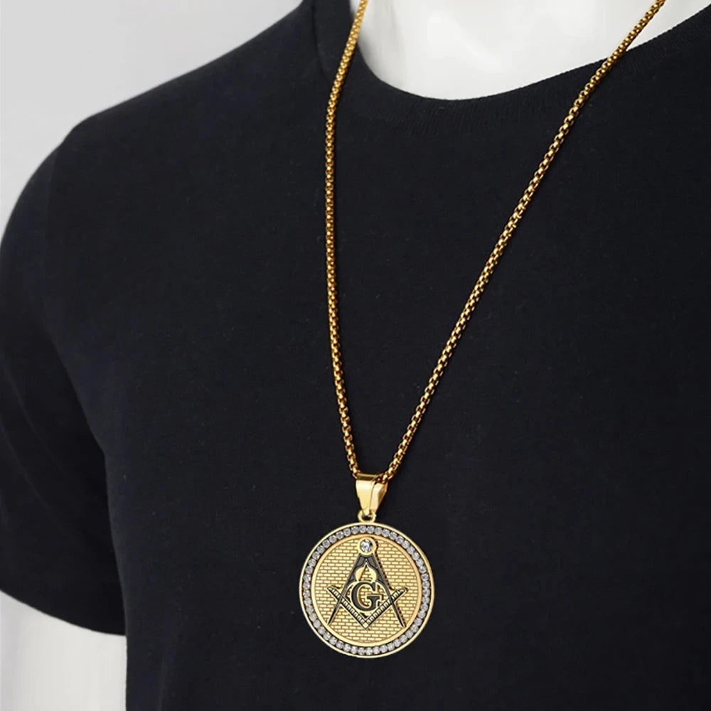 Master Mason Blue Lodge Masonic Necklace - Various Color