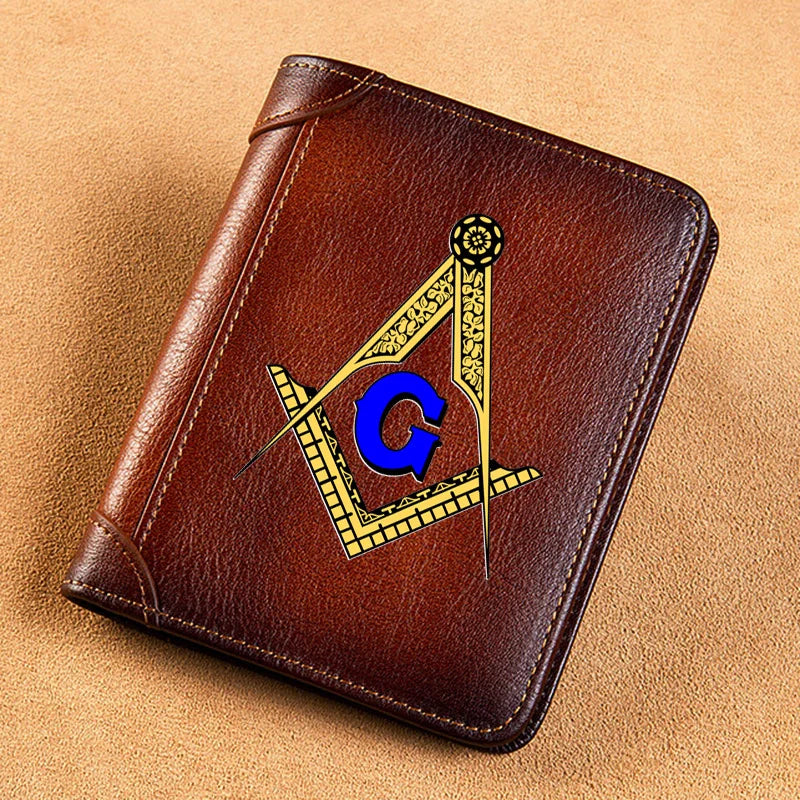 Master Mason Blue Lodge Masonic Genuine Leather Wallet