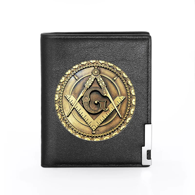 Master Mason Blue Lodge Masonic Wallet - Black
