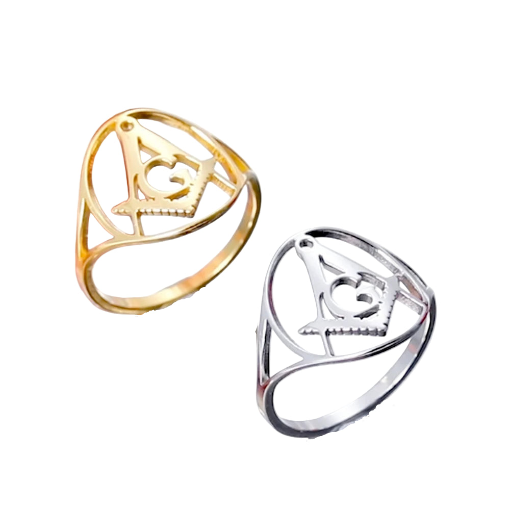 Master Mason Blue Lodge Masonic Ring - Various Color