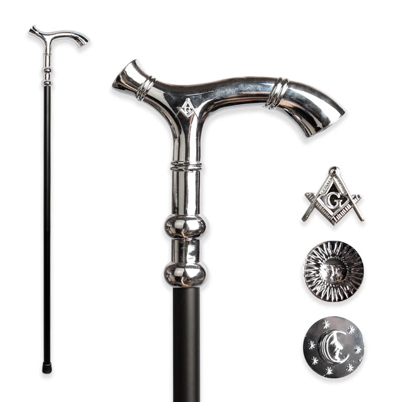 Master Mason & Past Master Blue Lodge White Freemasonry Walking Cane