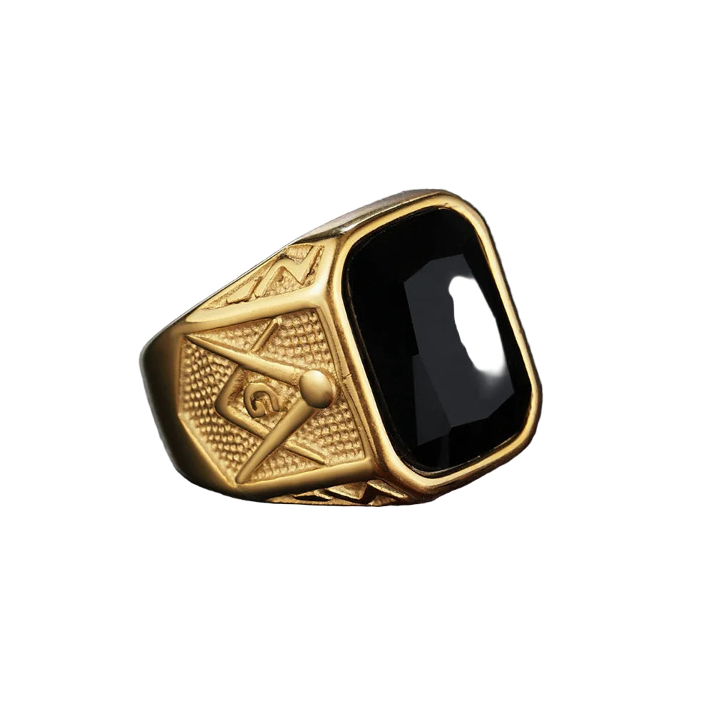 Master Mason Blue Lodge Masonic Stainless Steel Ring - Various Color