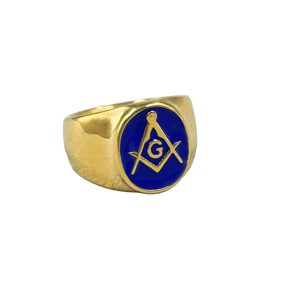 Master Mason Blue Lodge Masonic Stainless Steel Ring - Various Color