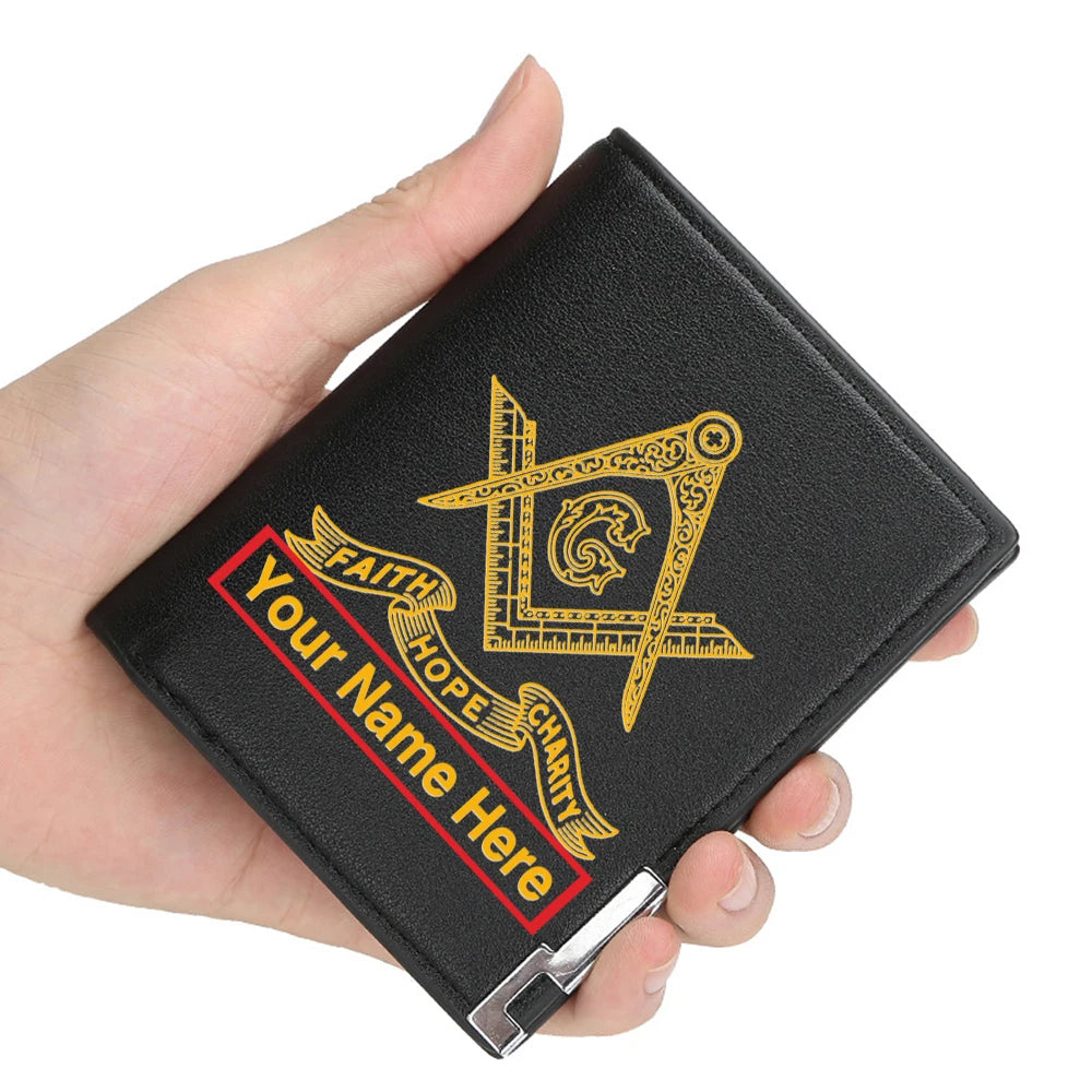Master Mason Blue Lodge Masonic Customized Wallet