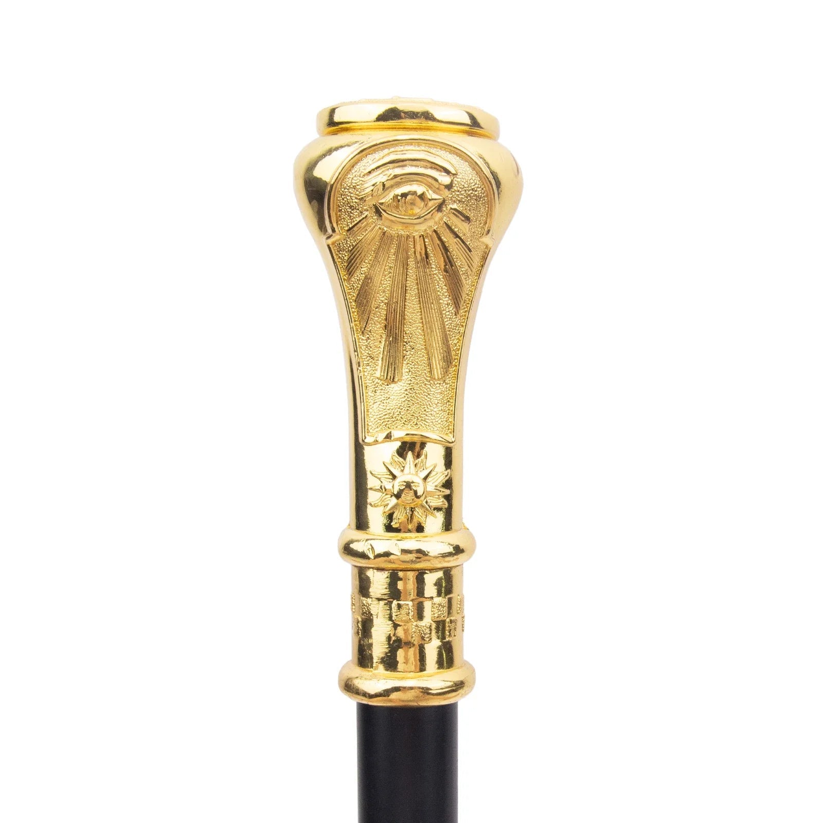 Master Mason Golden Freemasonry Walking Cane - Size 93cm