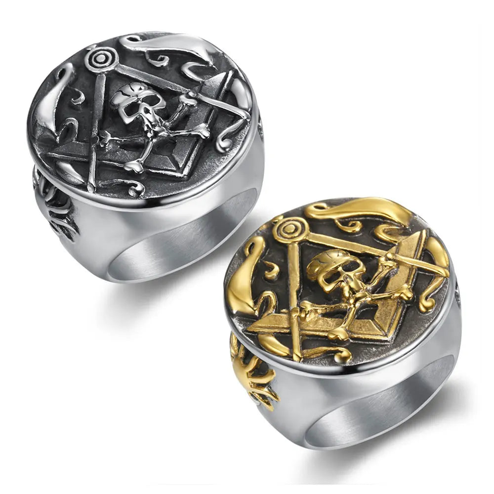 Widows Son Masonic Stainless Steel Ring - Various Color