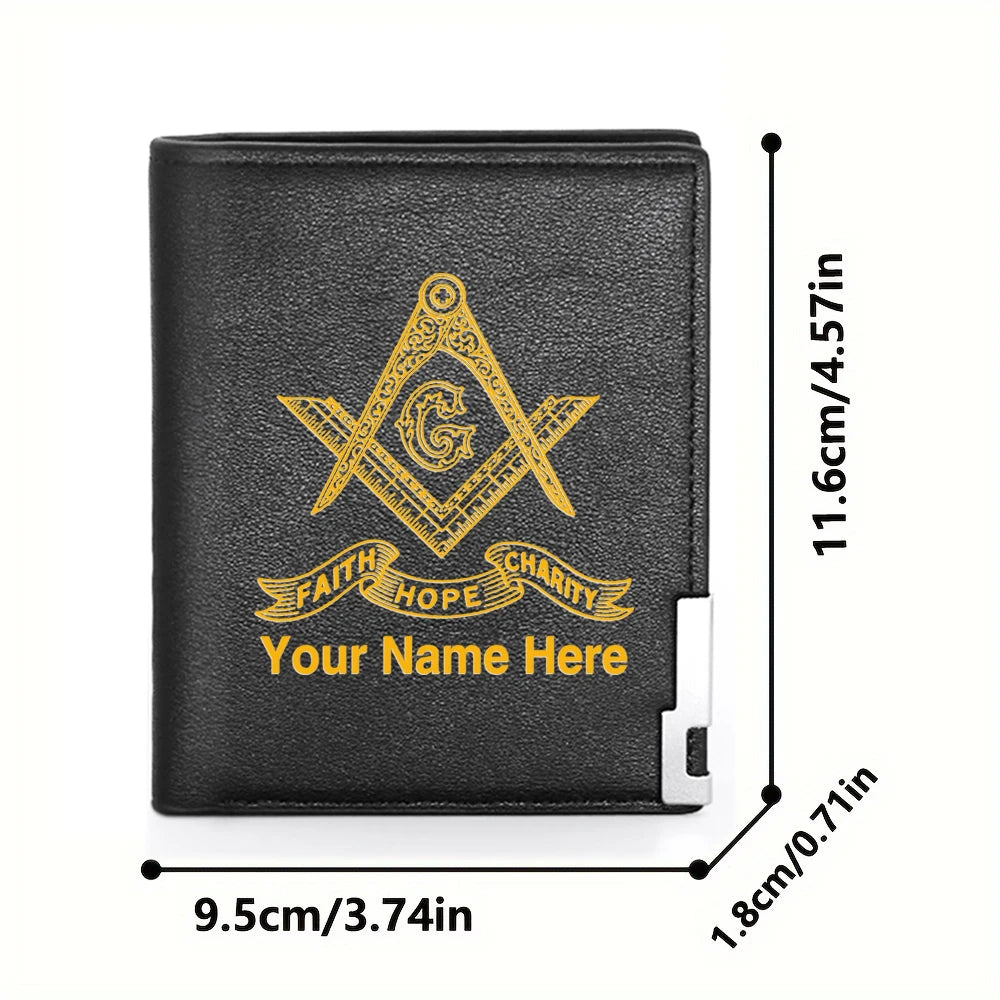 Master Mason Blue Lodge Masonic Customized Wallet