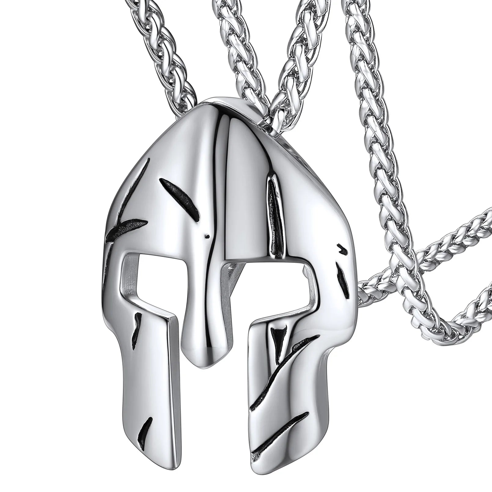 Knights Templar Masonic Stainless Steel Necklace - Silver