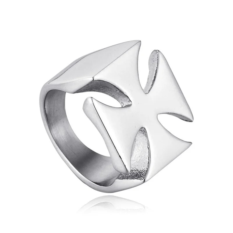 Knight of Malta Masonic Stainless Steel Ring - Various Color