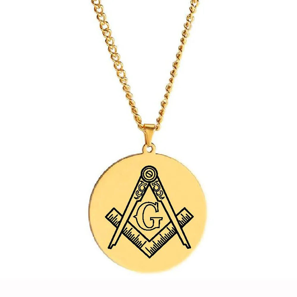 Master Mason Blue Lodge Masonic Necklace - Various Color
