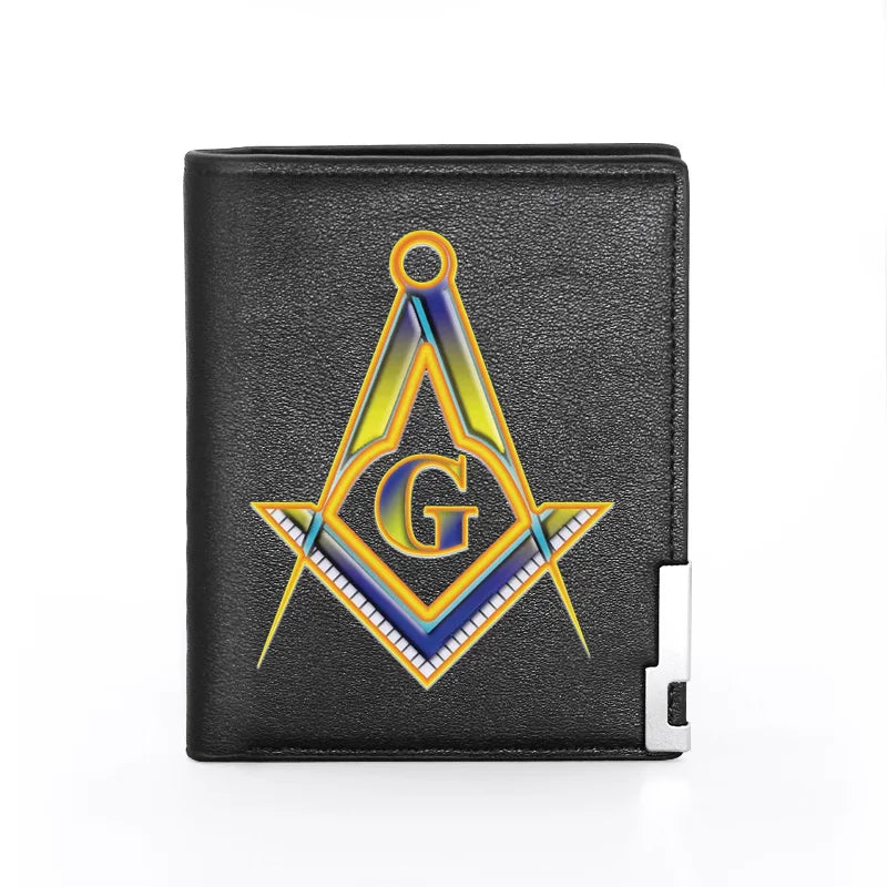 Master Mason Blue Lodge Masonic Wallet - Black