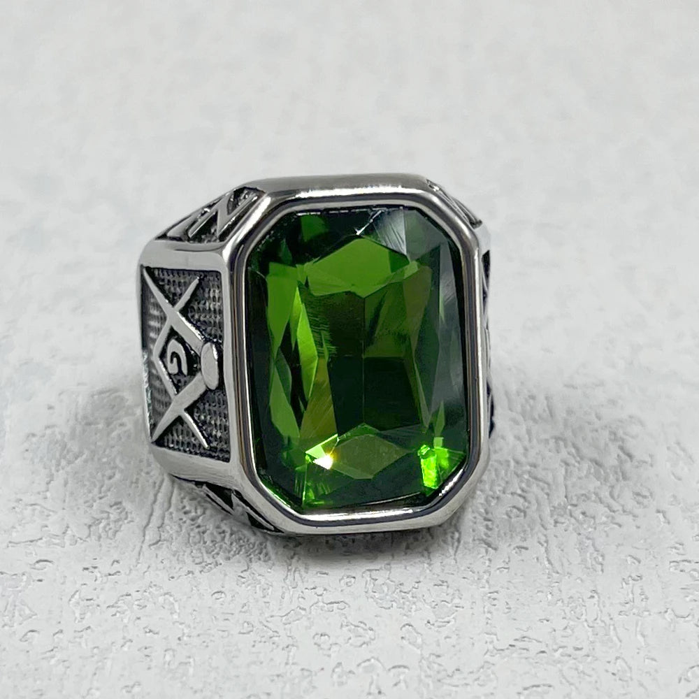 Master Mason Blue Lodge Masonic Stainless Steel Ring - Various Color