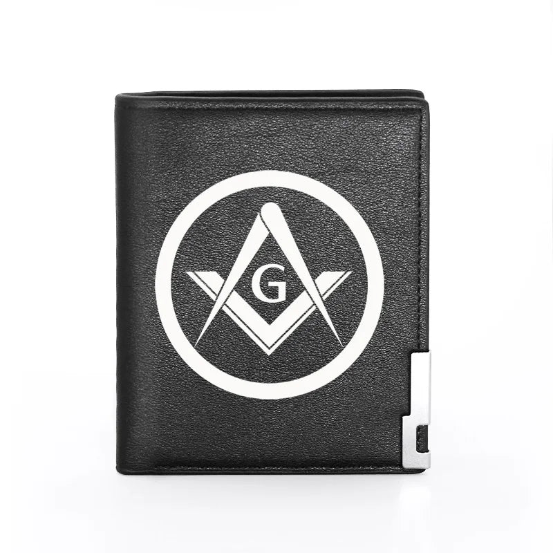 Master Mason Blue Lodge Masonic Wallet - Black