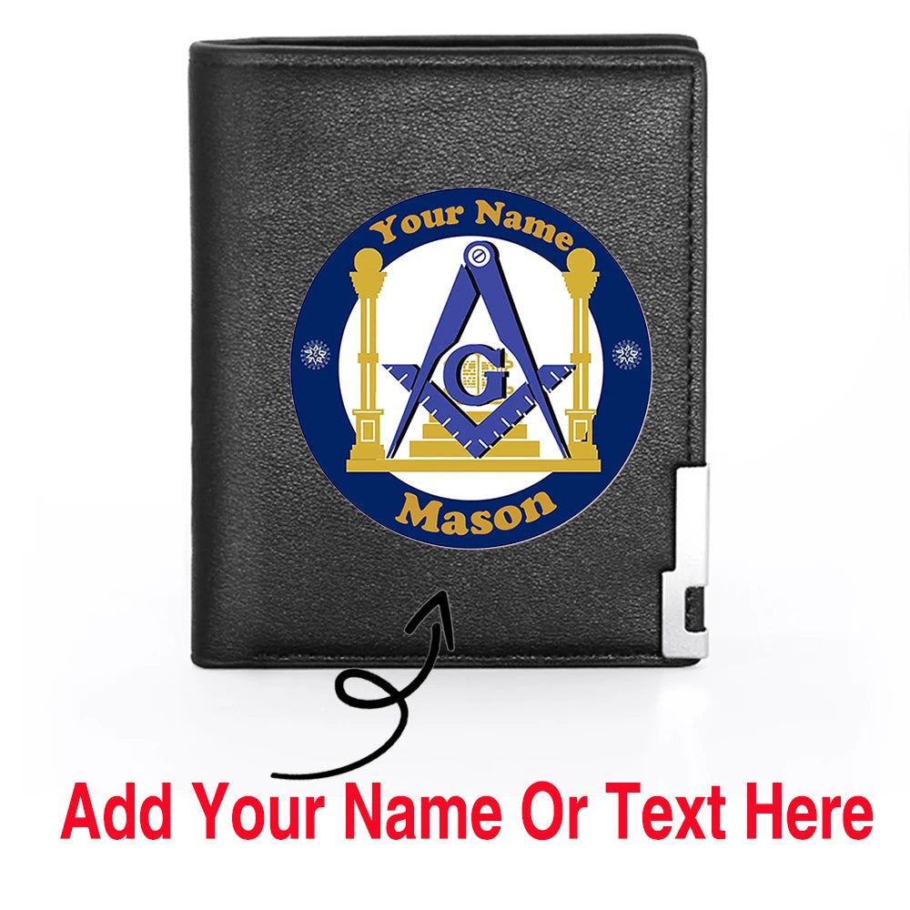 Master Mason Blue Lodge Masonic Customized Wallet