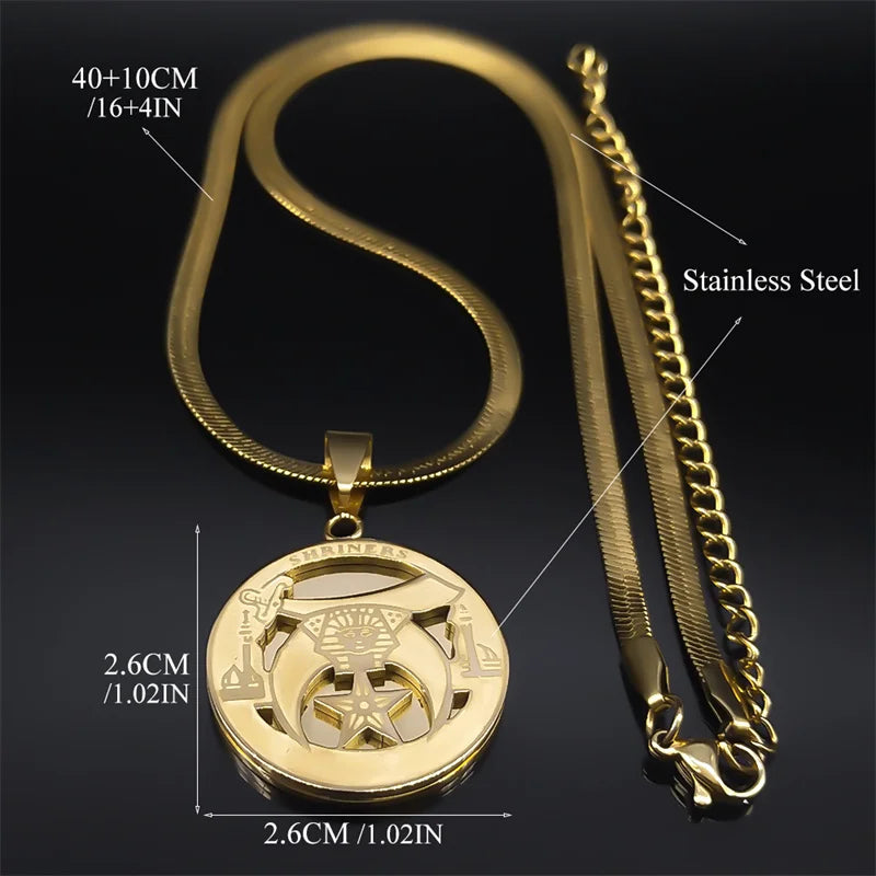 Shriners Masonic Necklace - Various Color