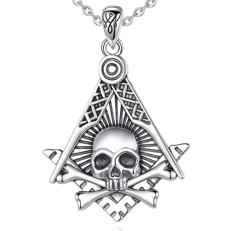 Widow's Son Masonic Necklace - Silver