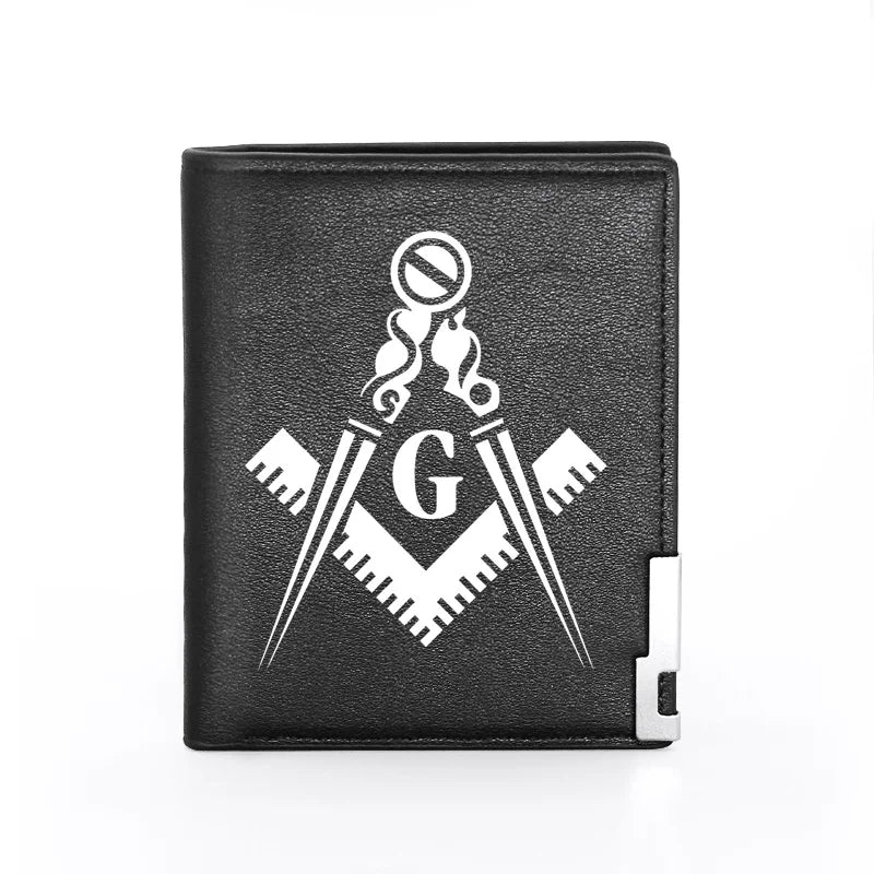 Master Mason Blue Lodge Masonic Wallet - Black