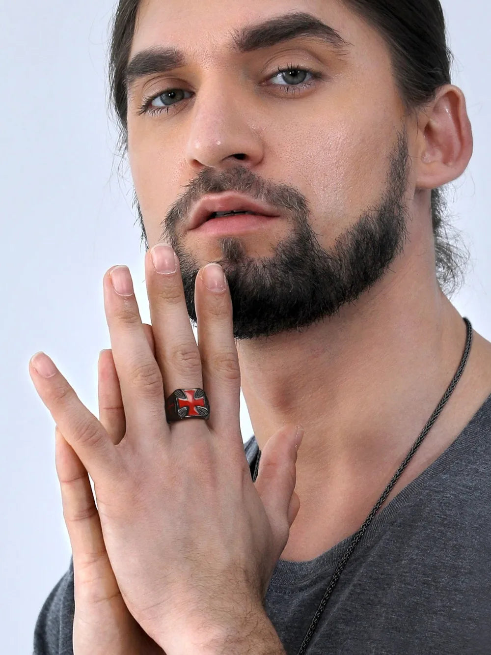 Knights of Malta Masonic Stainless Steel Ring - Various Color