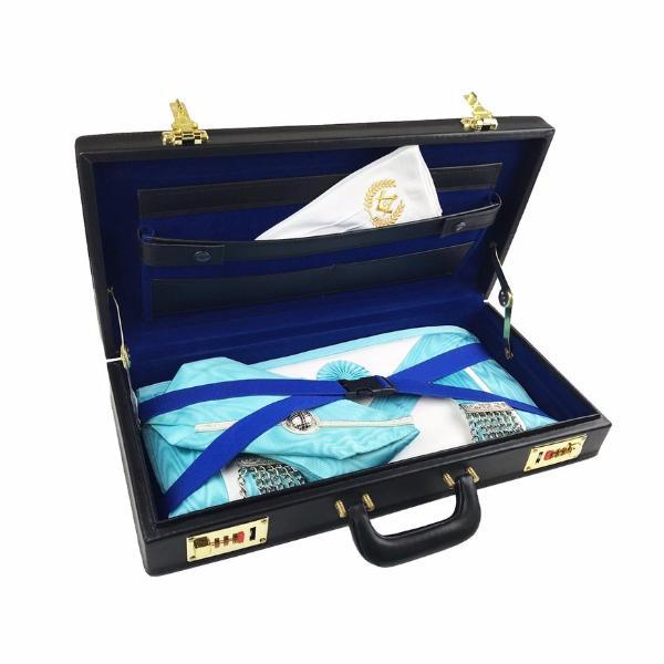 Masonic Apron Case – Black Half Briefcase, Synthetic Material