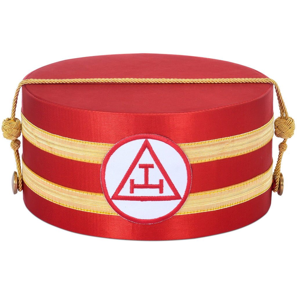 Royal Arch Masonic Crown Cap – Red & Gold