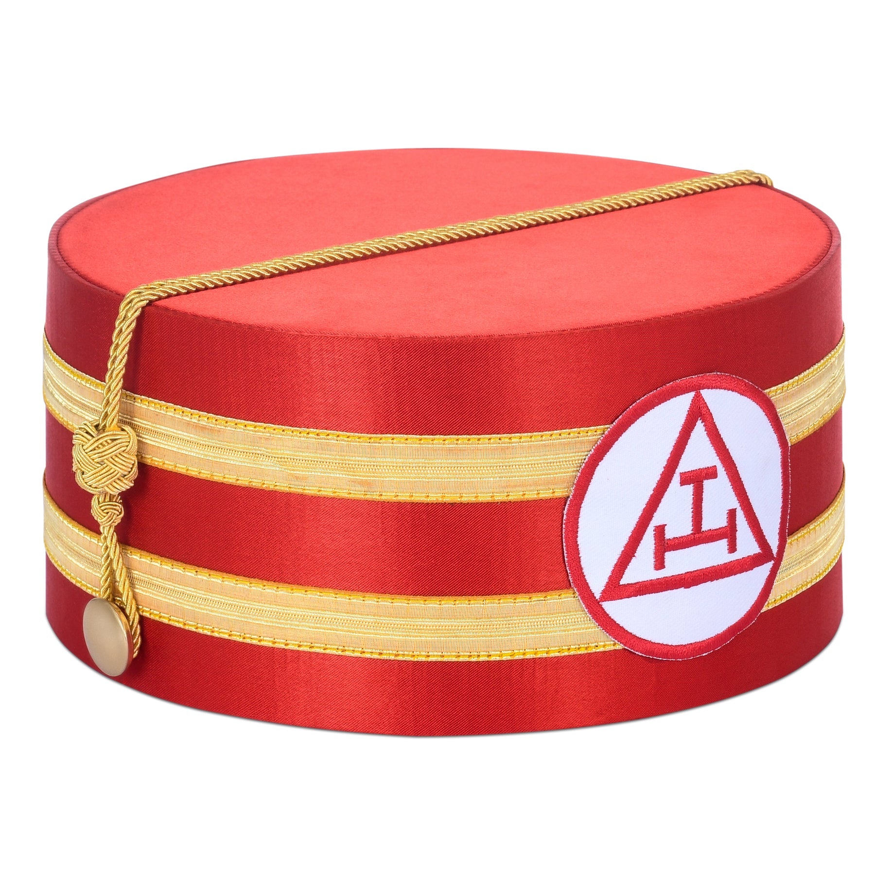 Royal Arch Masonic Crown Cap – Red & Gold