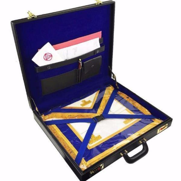 Masonic Apron Case – Black Hard Briefcase for Regalia Storage