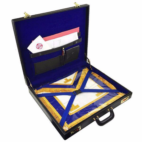 Masonic Apron Case – Black Hard Briefcase, Synthetic Material