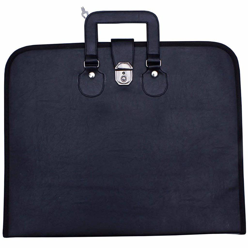 Masonic Apron Case – Black Soft Carry Case for MM/WM Regalia