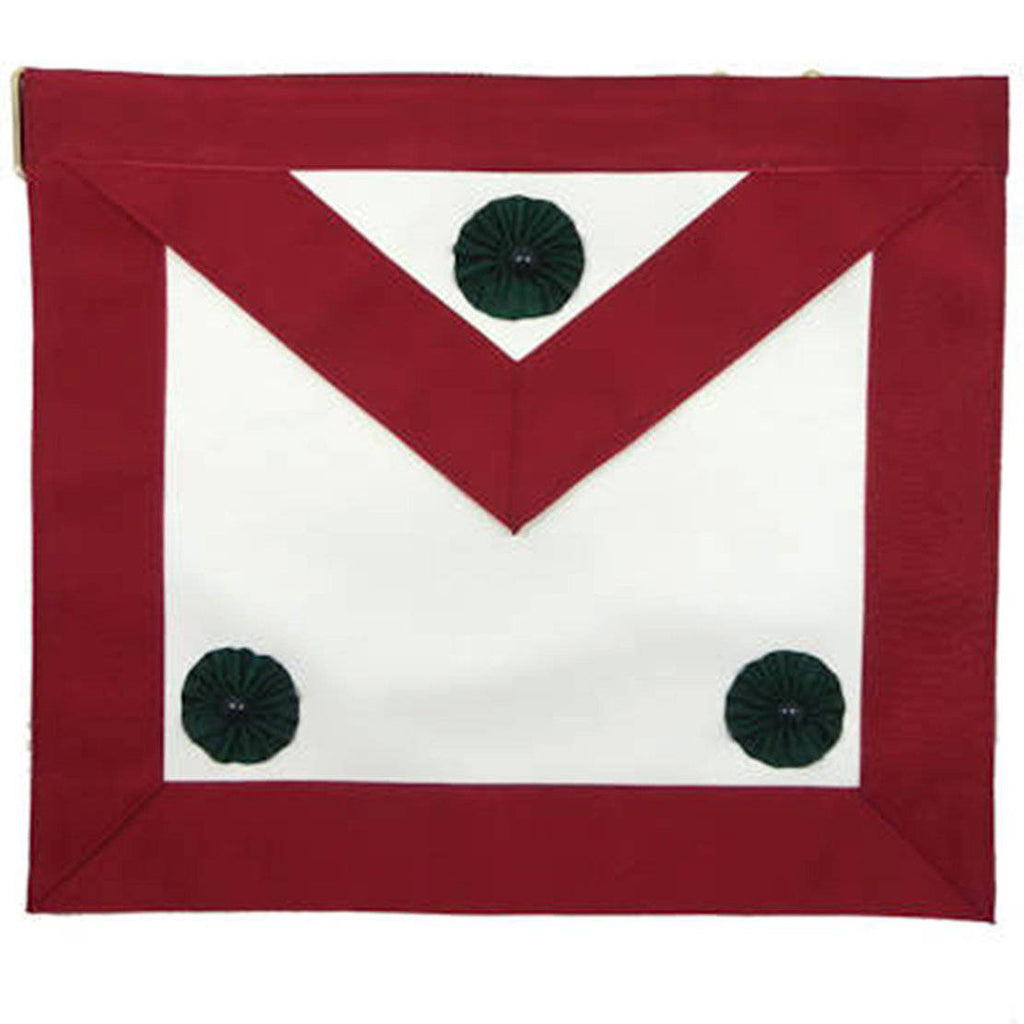 Knight Masons Masonic Apron – Maroon Moire