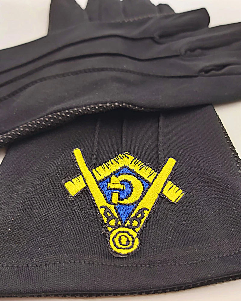 Master Mason Freemasonry High Quality Embroidered Regalia Gloves
