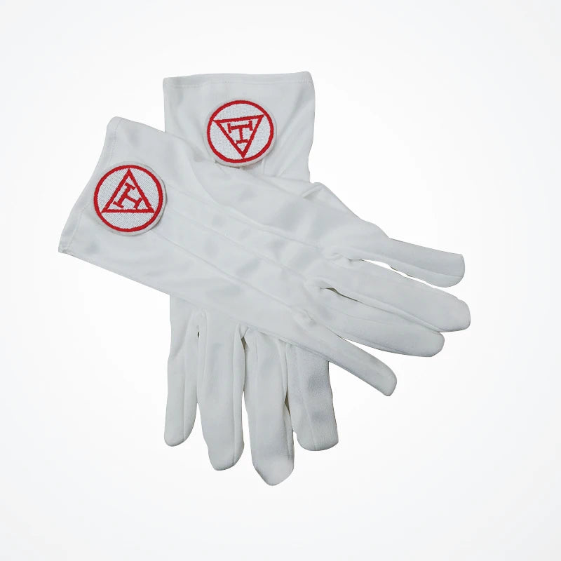 Royal Arch Masonic Embroidery High Quality Gloves - Polyester