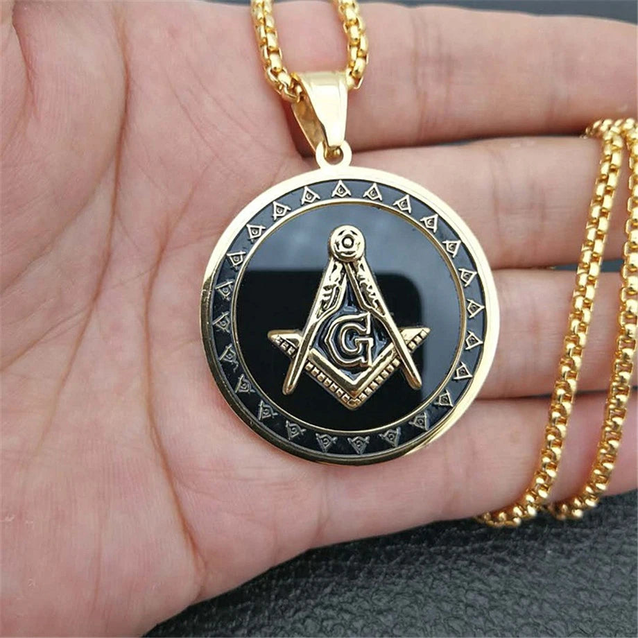 Master Mason Blue Lodge Masonic Necklace - Various Color