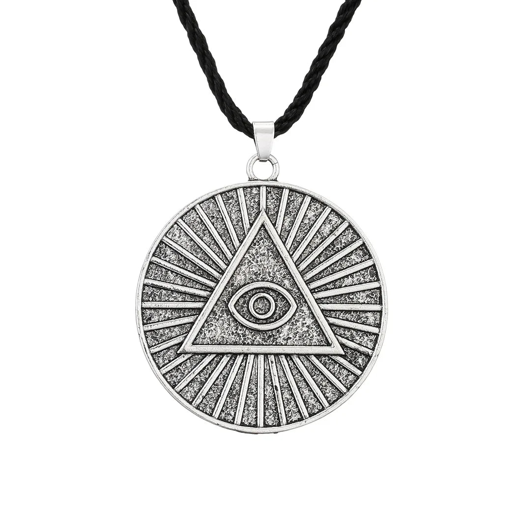 All-Seeing Eye Masonic Necklace - Silver