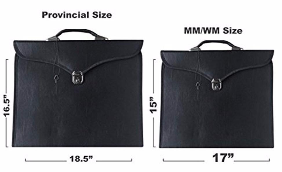 Masonic Apron Case – Black Soft Carry Case for MM/WM Regalia