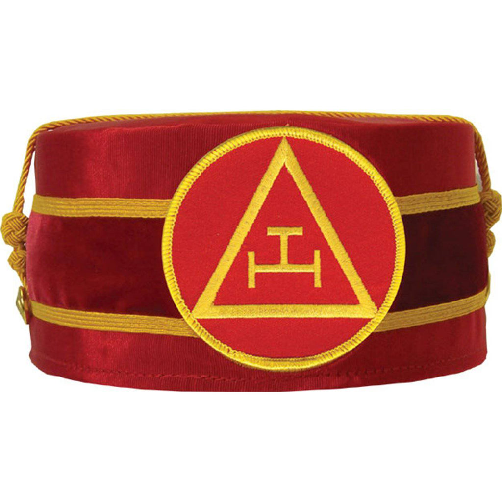 Royal Arch Masonic Crown Cap – Red with Triple Tau Insignia