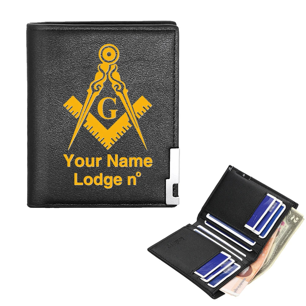 Master Mason Blue Lodge Masonic Customized Wallet