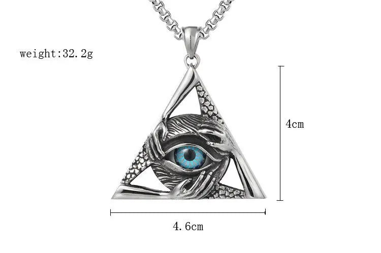 Illuminati Eye Masonic Necklace - Various Color