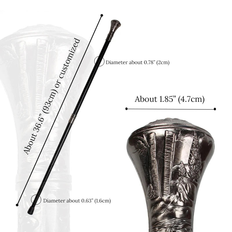 Master Mason Masonic Walking Cane - Square & Compass