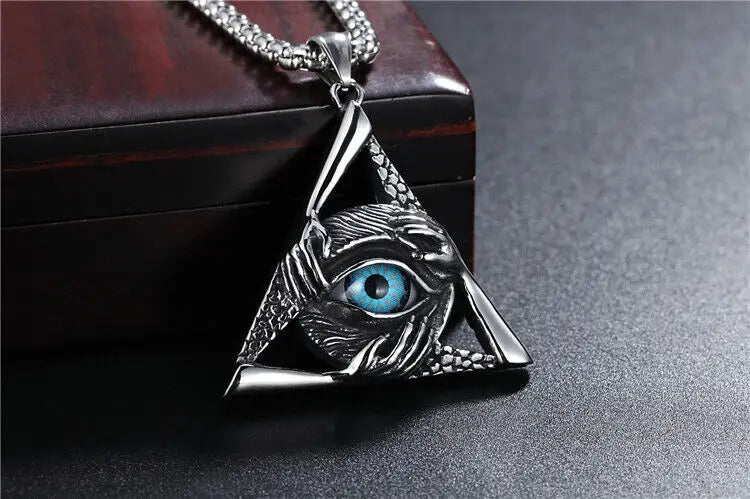 Illuminati Eye Masonic Necklace - Various Color